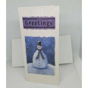 Paper Images Greetings Snowman Glitter Wishing You All The Joy Greeting Card